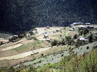 C09B00S02 04 : ブータン 大麦畑 村