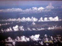 C10B01S05 01 : 積雲, 航空写真, 関空・ニューデリー