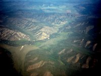 C08B05S16 11 : ウランバートル・ハトガル, モンゴル, 森林破壊, 航空写真