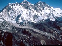 C02B03S0K 06 : エベレスト, クンブ地域, チョモランマ, ヌプツェ氷河, ネパール, ヒマラヤ, 航空写真