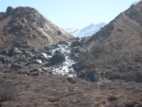 2008 11 24N01 149 : ツラギ氷河調査 岳カンバ林 末端モレーン 氷河湖末端地域 流出河川 第６日目