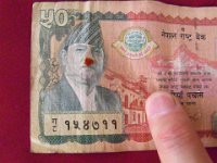 2010 02 22R01 018 : ギャネンドラ元国王 ネパール紙幣