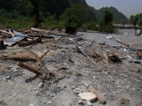 R1058305  Exif JPEG PICTURE : サンタール, セティ川, ネパール, ポカラ, 倒壊家屋, 河川地形, 洪水地形