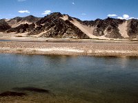 C04B03S03 01 : チベット, ラサ川, 砂丘, 雲, １９８０年チベット科学討論会