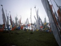 C09B04S61 20 : タルチョー, ティンプー・パロ, ブータン, 峠, 旗, 積雲