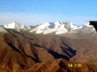C10B01S08 03 : インド, ザンスカール, ニューデリー・レー, 氷河, 氷河分布, 航空写真