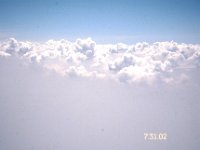 C08B05S01 16 : スモッグ, 積雲, 航空写真, 関空・北京