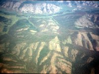 C08B05S18 18 : ウランバートル・ハトガル, モンゴル, 森林破壊, 航空写真