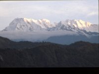 C10B02S24 06 : アンナプルナ, ポカラ, 一峰, 南峰, 朝焼け, 雲