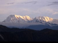 C10B02S24 08 : アンナプルナ, ポカラ, 一峰, 南峰, 朝焼け, 雲