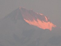 2008 12 13N01 020 : アンナプルナ ポカラ 二峰 朝焼け 満月