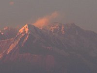 2010 01 06R02 074 : アンナプルナ ポカラ 一峰 南峰 夕焼け