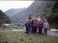 C04B03S14 0007 : スンコシ河, ツァム, 友誼橋, 国境, 照葉樹林, １９８０年チベット科学討論会